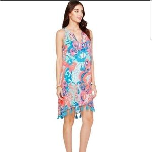 Lilly pulitzer I'm so jelly coral reef size vneck printed tropic size XS